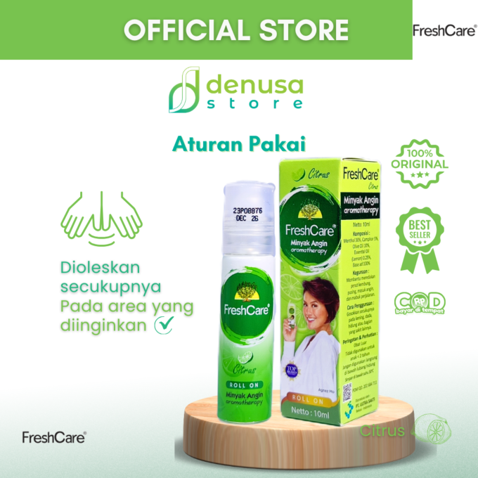 FreshCare - Minyak Angin Aromatherapy - Original / Citrus - Roll On 10ml