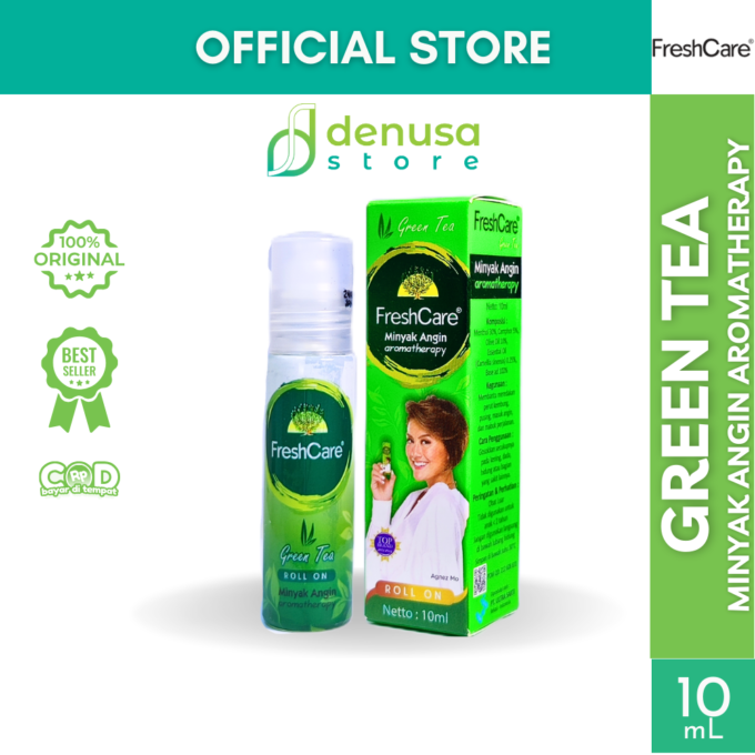 FreshCare - Minyak Angin Aromatherapy - Green Tea - Roll On 10ml