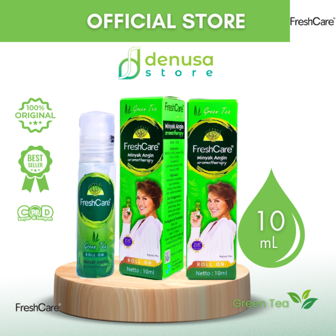 FreshCare - Minyak Angin Aromatherapy - Green Tea - Roll On 10ml