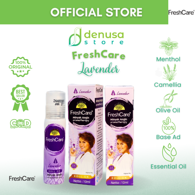 FreshCare - Minyak Angin Aromatherapy - Lavender - Roll On 10ml