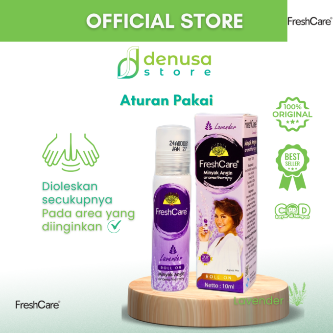 FreshCare - Minyak Angin Aromatherapy - Lavender - Roll On 10ml