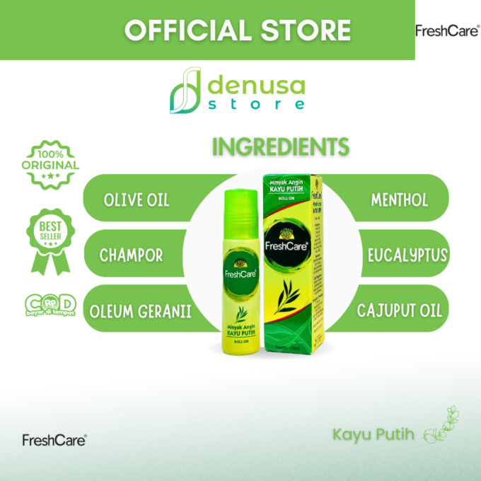 FreshCare - Minyak Angin Kayu Putih - Roll On 10ml