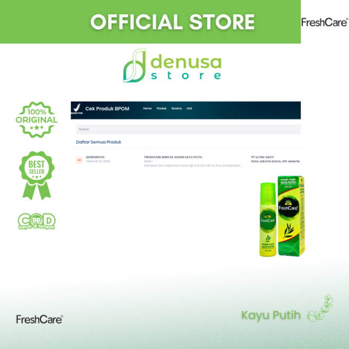 FreshCare - Minyak Angin Kayu Putih - Roll On 10ml