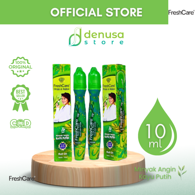 FreshCare Press n Relax - Minyak Angin Kayu Putih - Roll On 10ml