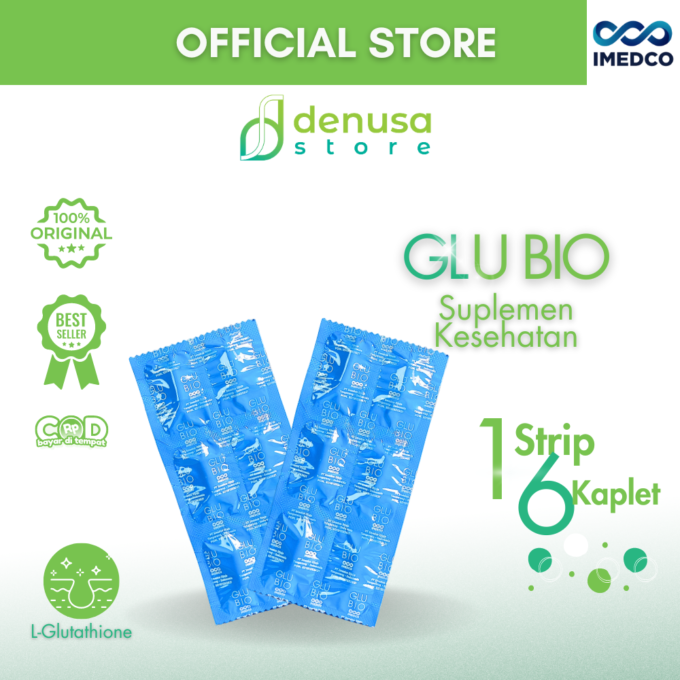 Imedco - Glubio Glutathione - Suplemen Kesehatan 1 Strip 6 Kapsul