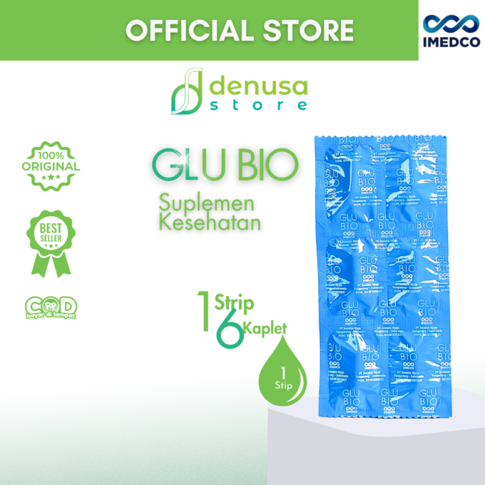 Imedco - Glubio Glutathione - Suplemen Kesehatan 1 Strip 6 Kapsul