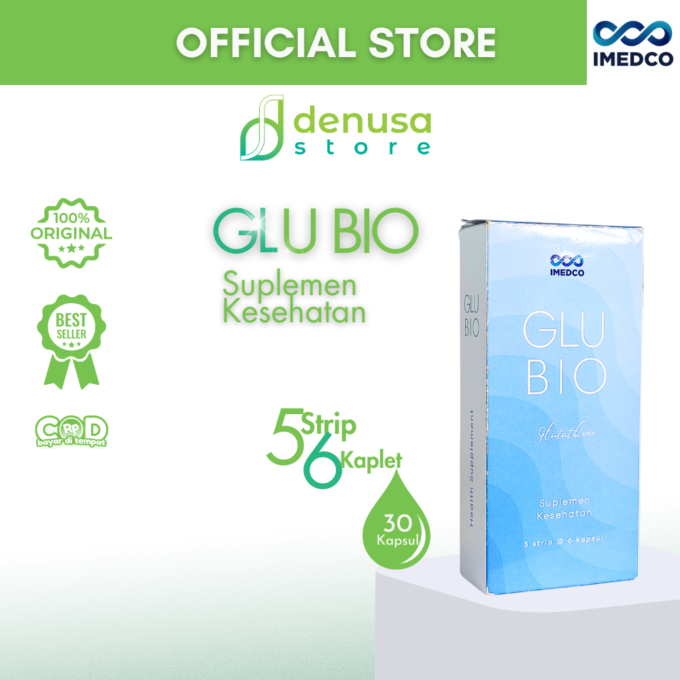 Imedco - Glubio Glutathione - Suplemen Kesehatan 1 Kotak 30 Kapsul