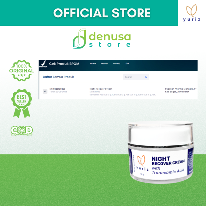 Yuriz Night Recover Cream 10gr