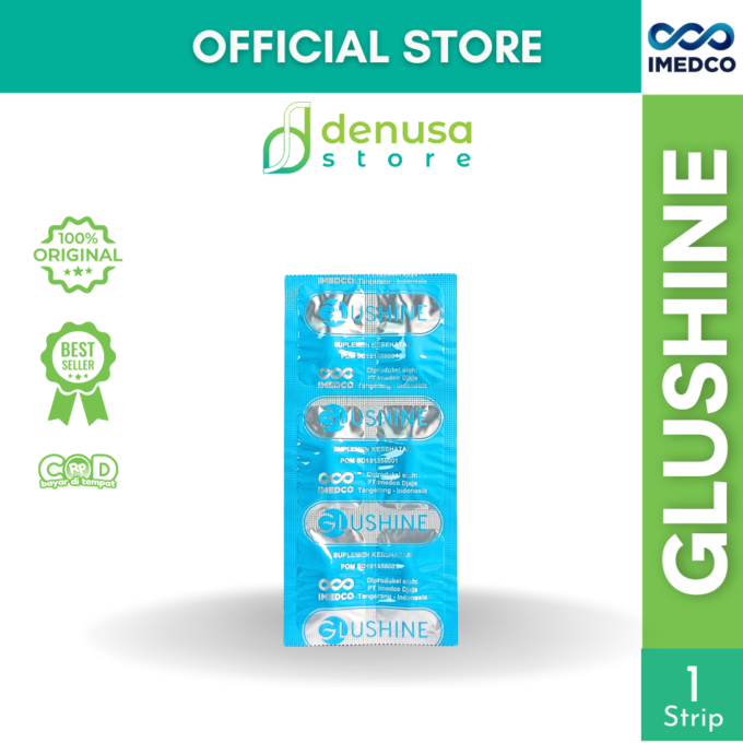 Imedco - Glushine - Suplemen Kesehatan 1 Strip 6 Kaplet Salut Selaput