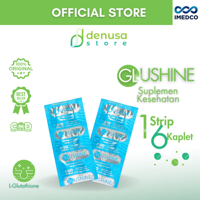 Imedco - Glushine - Suplemen Kesehatan 1 Strip 6 Kaplet Salut Selaput