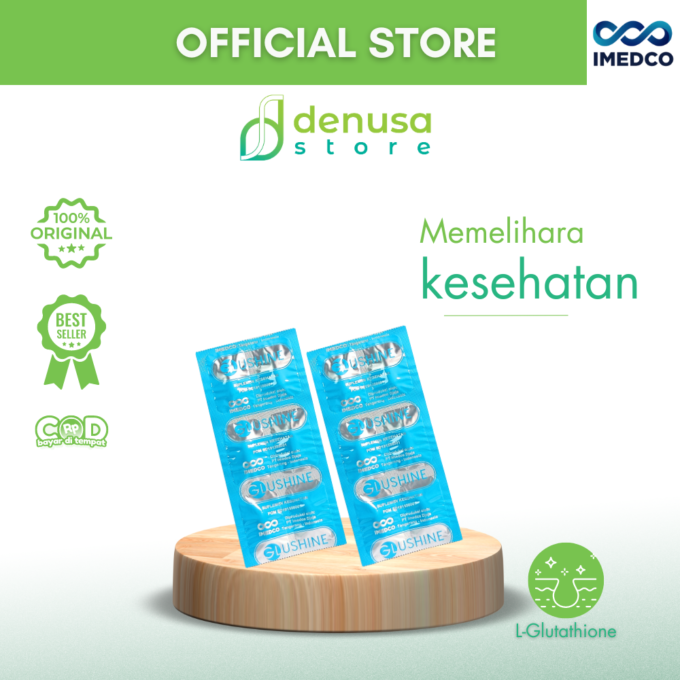 Imedco - Glushine - Suplemen Kesehatan 1 Strip 6 Kaplet Salut Selaput