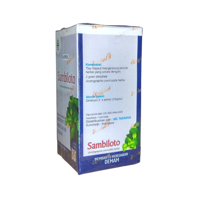 Sambiloto - Ekstrak Herbal - Pereda Demam - 60 Kapsul