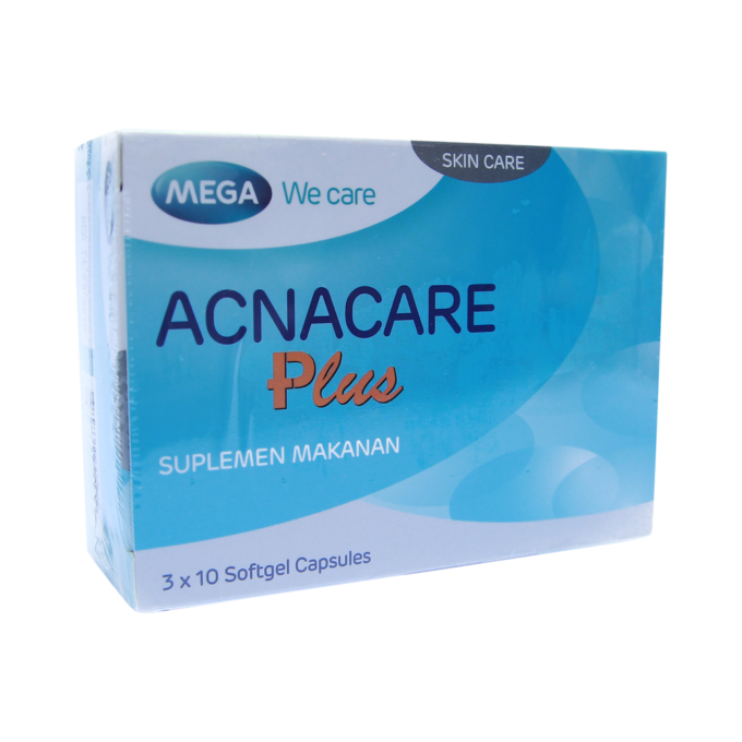 Mega Acnacare Plus - Suplemen Makanan - 30 Softgel Capsules