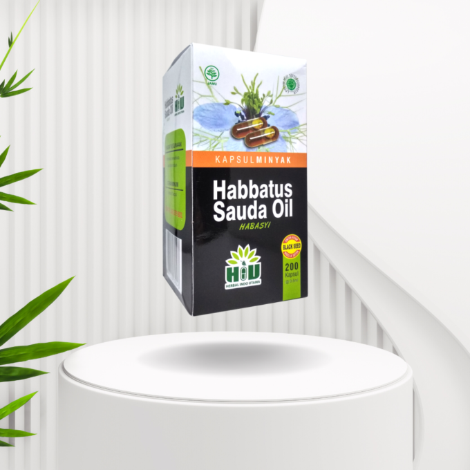 Herbal Indo Utama Habbatussauda Oil 200 Kapsul