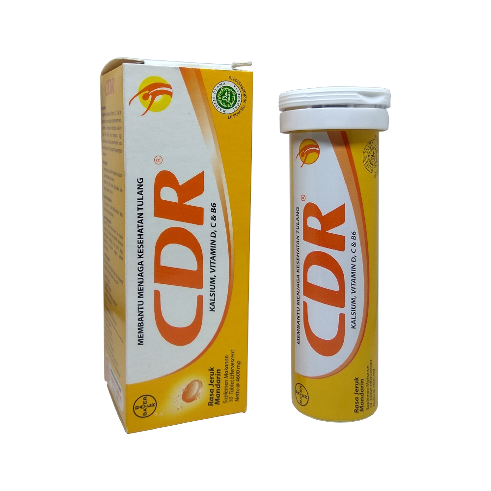 CDR Suplemen Kalsium Rasa Jeruk Mandarin 10 Tablet