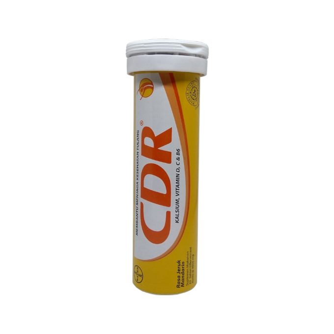 CDR - Suplemen Kalsium - Rasa Jeruk Mandarin - 10 Tablet