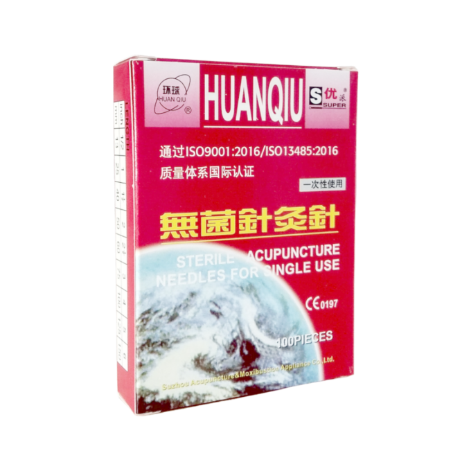 Huanqiu Jarum Akupuntur Stainless Head - 1,5 Cun (0,25 x 40mm) - Isi 100pcs