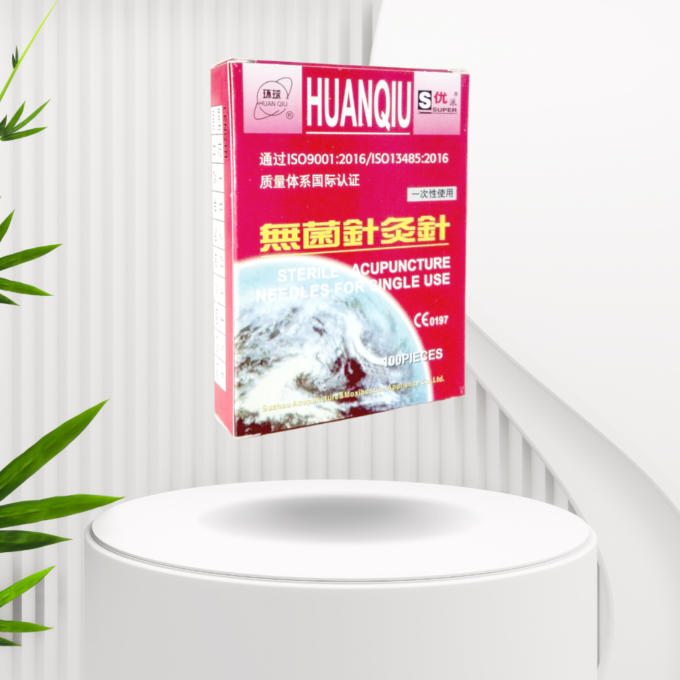 Huanqiu Jarum Akupuntur Stainless Head - 1,5 Cun (0,25 x 40mm) - Isi 100pcs