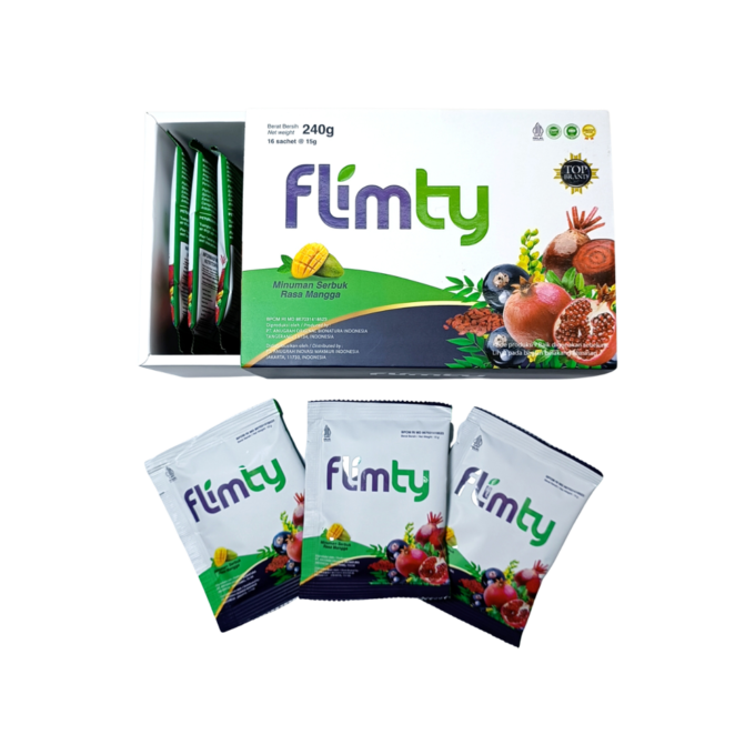 Flimty - Minuman Serbuk Rasa Mangga - 1 x 15gr ( 1 Sachet )