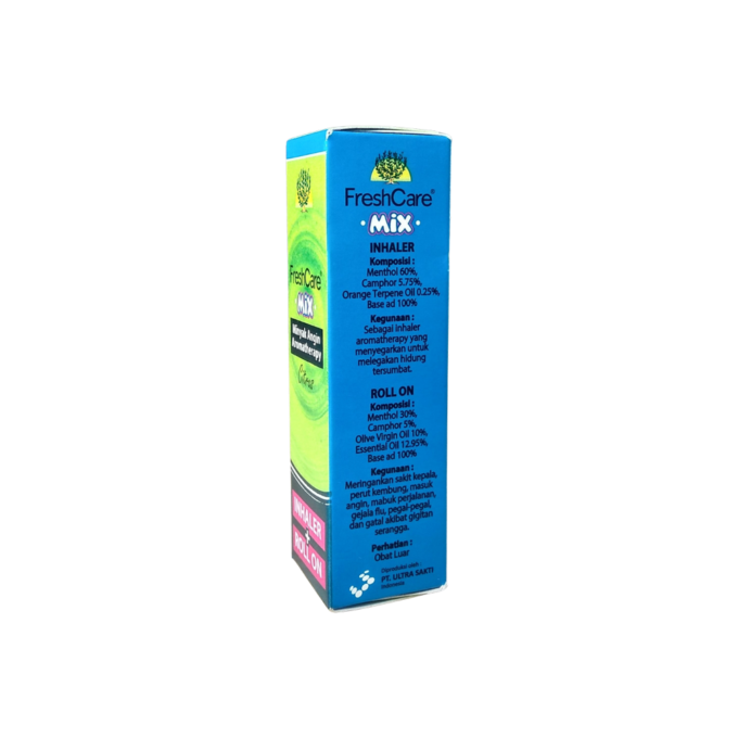 FreshCare Mix - Minyak Angin Aromatherapy - Citrus - Roll On 5ml + Inhaler 0,8ml