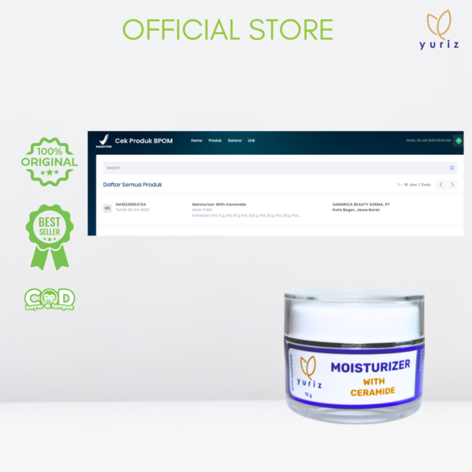 Yuriz Moisturizer With Ceramide 10gr