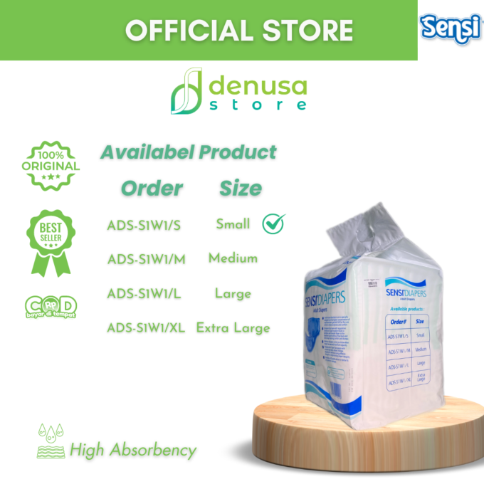 Sensi Diapers - Adult Diapers - Size S isi 12 pcs