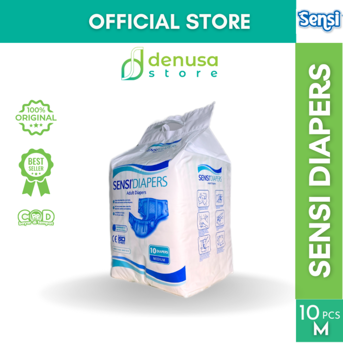 Sensi Diapers - Adult Diapers - Size M isi 10 pcs