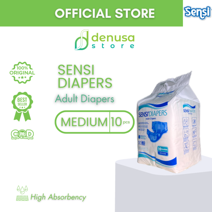 Sensi Diapers - Adult Diapers - Size M isi 10 pcs