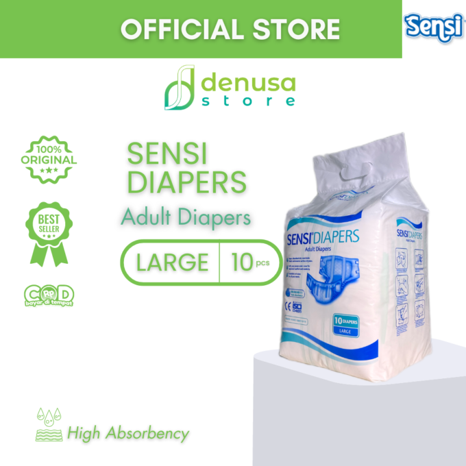 Sensi Diapers - Adult Diapers - Size L isi 10 pcs