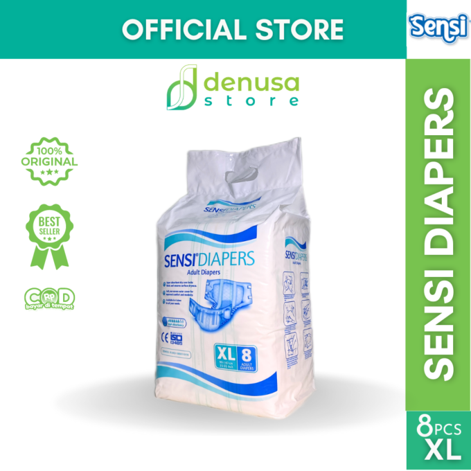 Sensi Diapers - Adult Diapers - Size XL isi 8 pcs