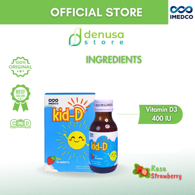 Imedco Kid-D Strawberry Flavour 60ml