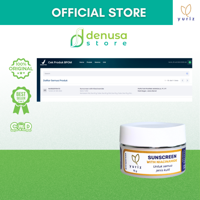 Yuriz Sunscreen with Niacinamide 15gr