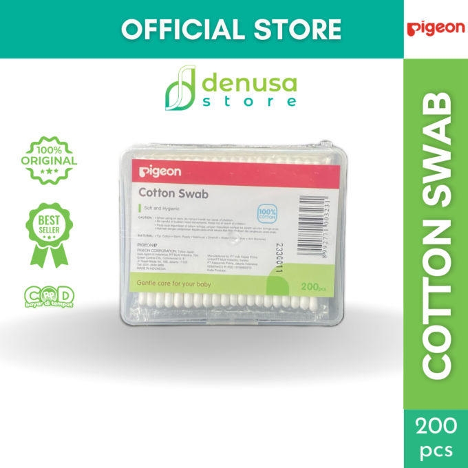 PIGEON Cotton Swab Isi 200 Pcs | Cotton Buds