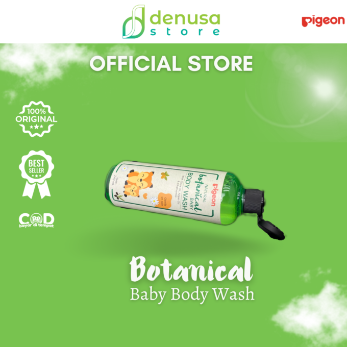 PIGEON Botanical Baby Body Wash 240 mL | Sabun Mandi