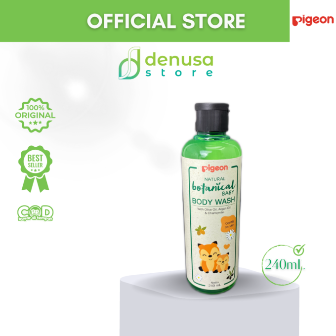 PIGEON Botanical Baby Body Wash 240 mL | Sabun Mandi