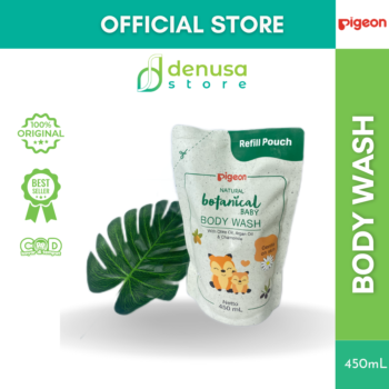 PIGEON Botanical Baby Body Wash 450 mL Refill Pouch | Sabun Mandi