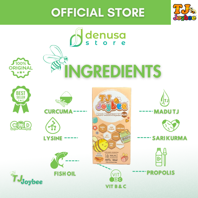 TJ Joybee Madu MultiVitamin Plus Rasa Original 100 ml