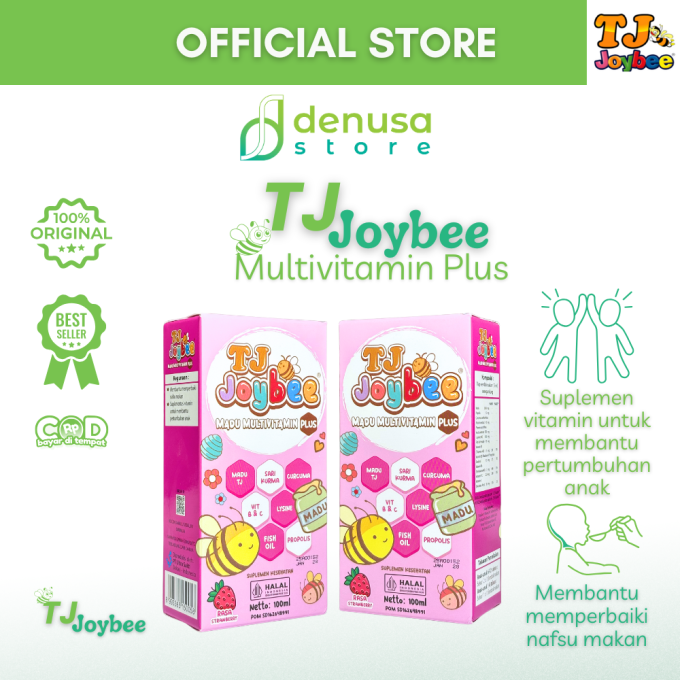 TJ Joybee Madu MultiVitamin Plus Rasa Strawberry 100 ml