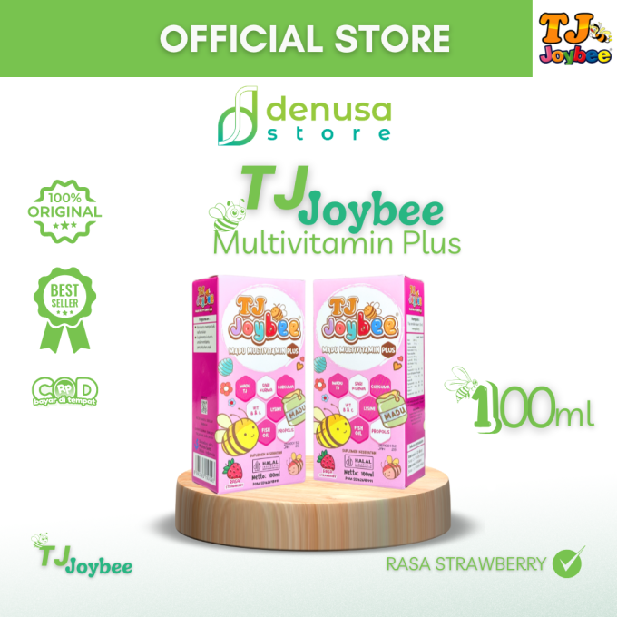 TJ Joybee Madu MultiVitamin Plus Rasa Strawberry 100 ml