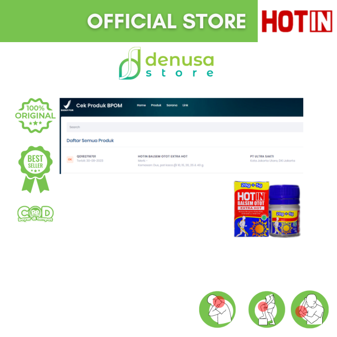 HOTIN Balsem Otot Extra Hot 25gr