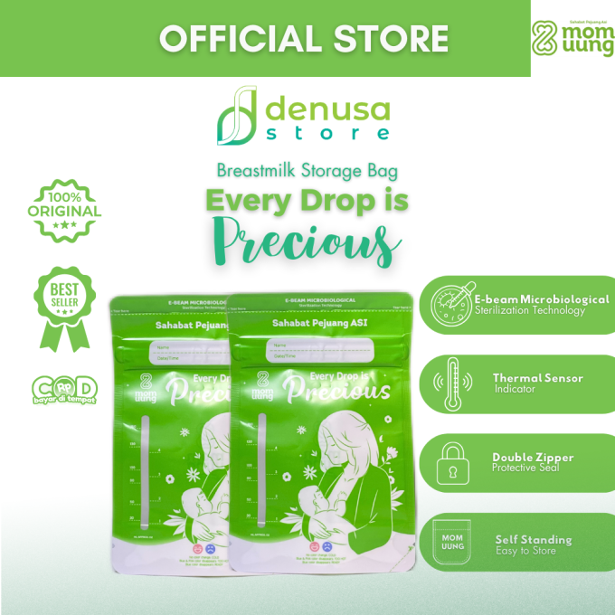 Mom Uung Pre-Sterilized Breast Milk Bag Kantong ASI 1 Kantong 150ml