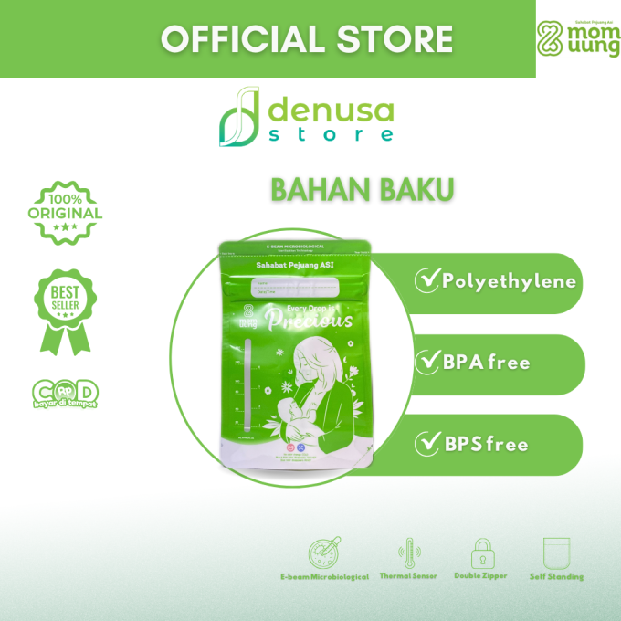 Mom Uung Pre-Sterilized Breast Milk Bag Kantong ASI 1 Kantong 150ml