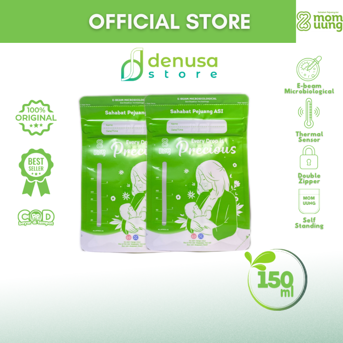Mom Uung Pre-Sterilized Breast Milk Bag Kantong ASI 1 Kantong 150ml