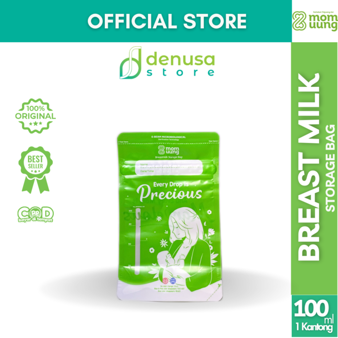 Mom Uung Pre-Sterilized Breast Milk Bag - Kantong ASI - 1 Kantong 100ml