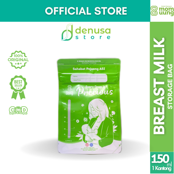 Mom Uung Pre-Sterilized Breast Milk Bag - Kantong ASI - 1 Kantong 150ml