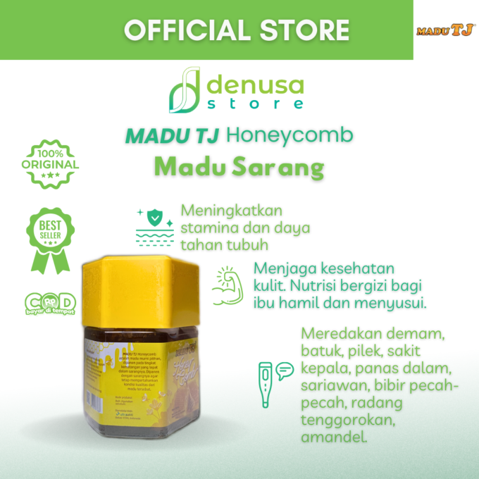 Madu TJ Honey Comb 250 gr Madu Sarang