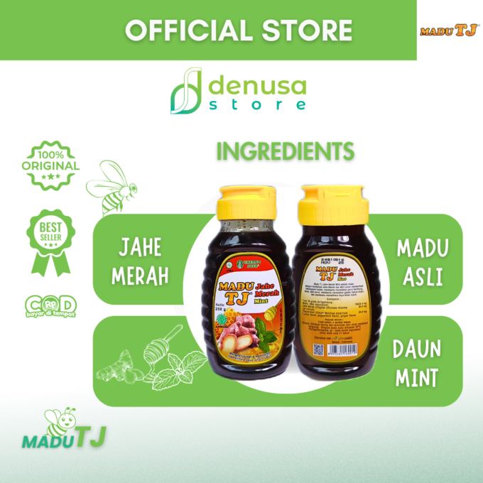 Madu TJ Jahe Merah Mint 250 gr