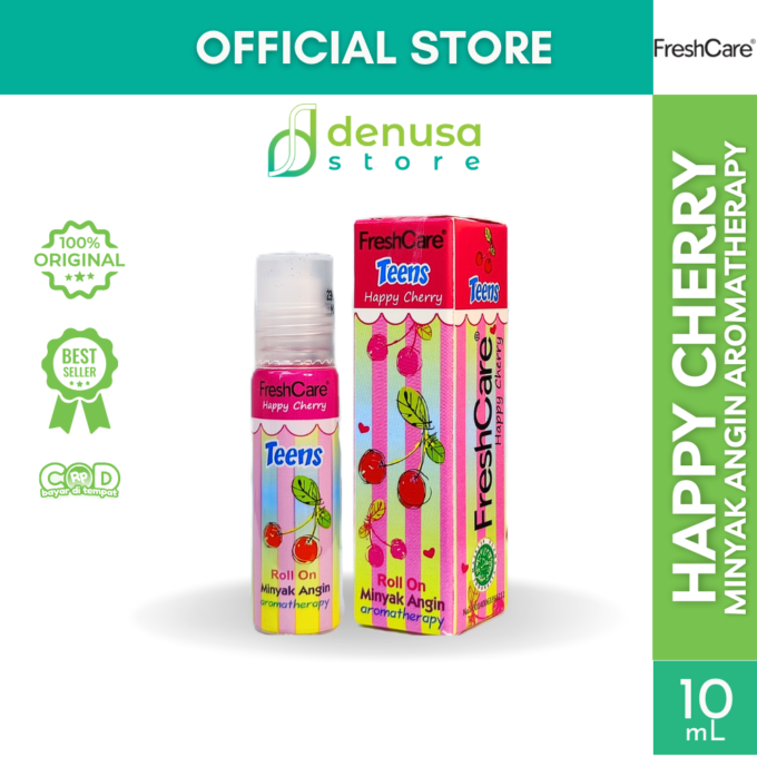 FreshCare Teens Minyak Angin Aromatherapy Happy Cherry Roll On 10ml