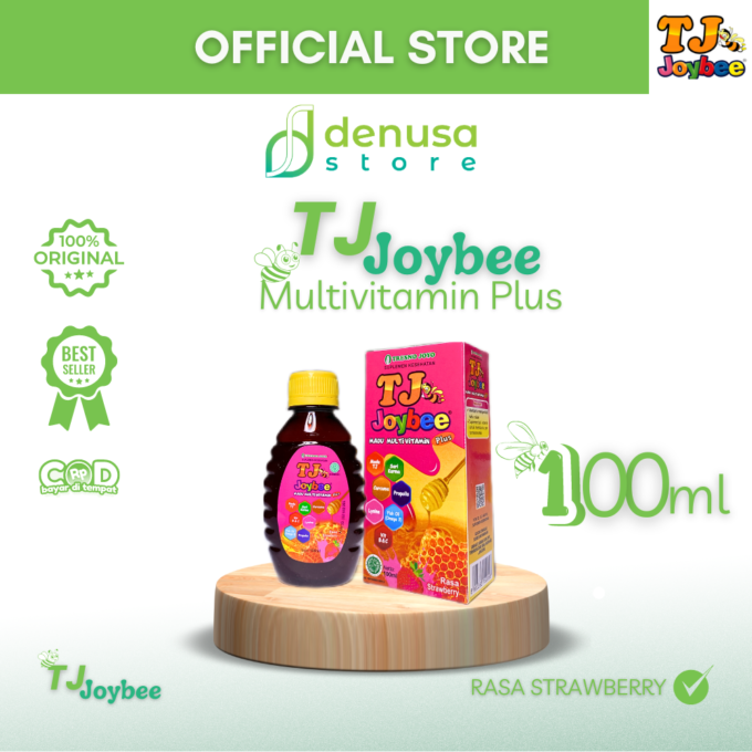 TJ Joybee Madu MultiVitamin Plus Rasa Strawberry 100 ml