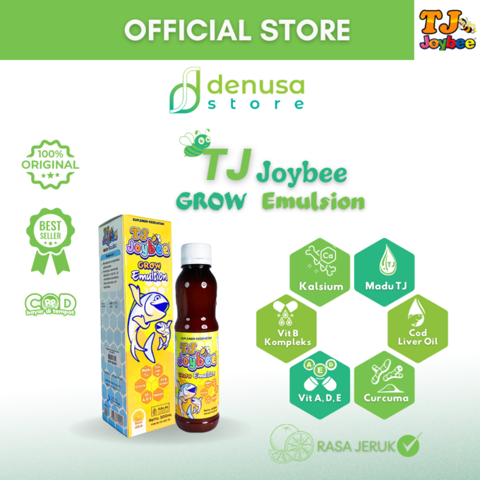 TJ Joybee Grow Emulsion Rasa Jeruk 200 ml